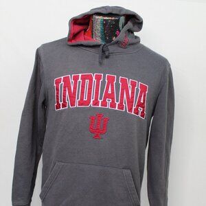 Indiana Hoosiers Colosseum Hoodie Mens Small Gray Pullover Embroidered Logo